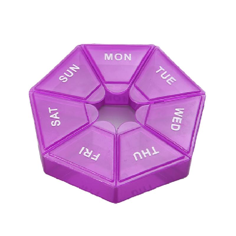 1 Stück Pillendose 7 Tage Tabletten Süßigkeiten Pillenbox Organizer Tragbare Aufbewahrung Tablettenhalter Reise Pillen Organizer Pillenspender