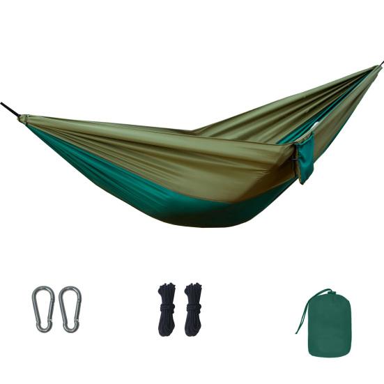 Outdoor Hammock Patchwork Color Anti-Rollover Wide Design Moisture-Proof Pad Outdoor Sleeping Hammock Color-Blocking Resting Equipment