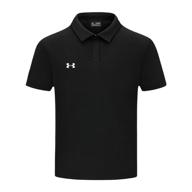 Under Armour Минималистичная однотонная футболка-поло с логотипом, повседневная, быстросохнущая, с коротким рукавом, унисекс, топы 25500504-001 XS