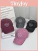 Cotton Baseball Cap For Couples With Heart Embroidery Sunshade Casual Summer Accessory