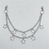 Punk Retro Metal Star Pendant Waist Chain - Versatile Alloy Pentagram Pants Accessory for Women