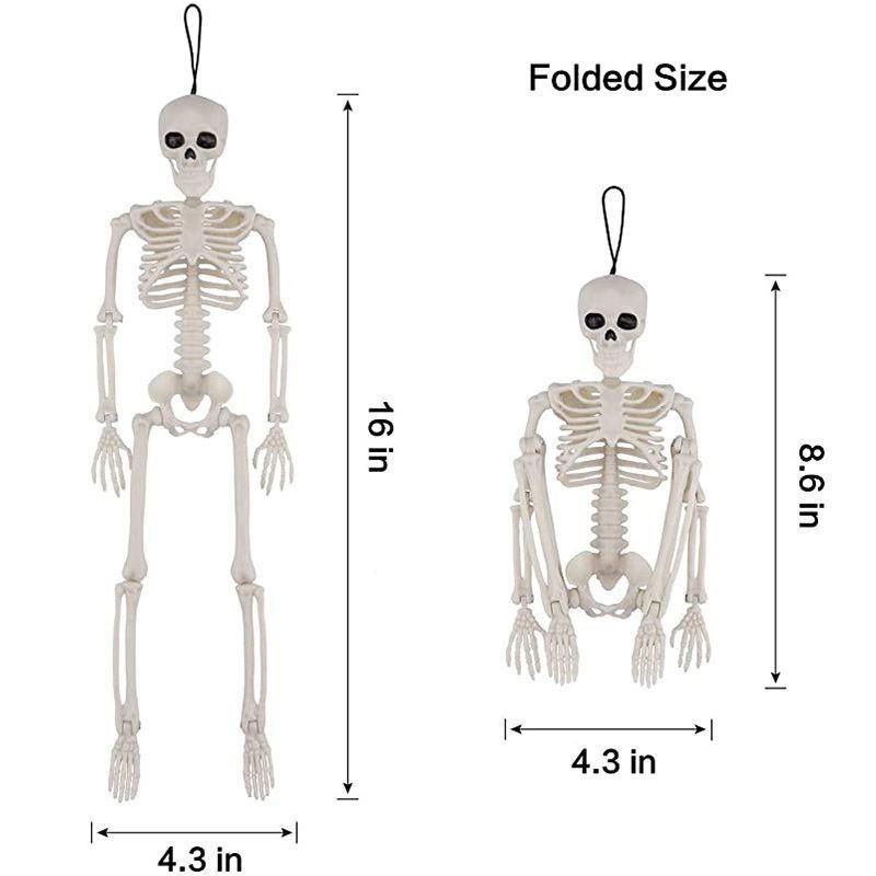 

1 piece, movable Halloween skull with realistic movable joints, suitable for haunted house prop decoration. бежевый