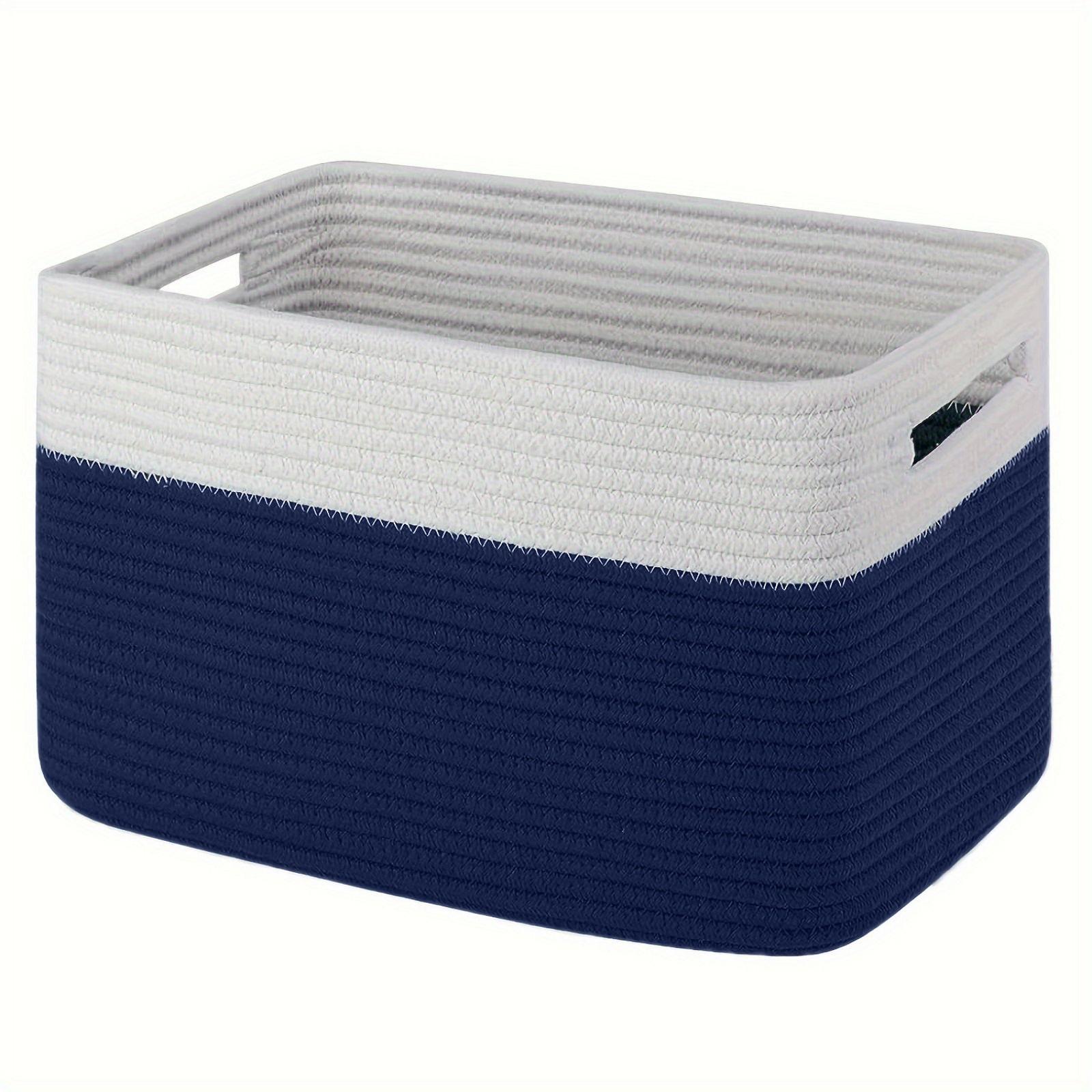 

Корзины для организации, плетеные корзины для хранения на полках, корзины для хранения детских игрушек, декоративные корзины One Size