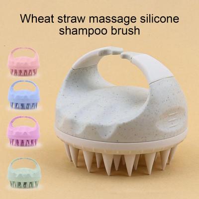 Kopfhautmassagegerät, Shampoo-Bürste mit weichen Borsten, ergonomischer Griff, tragbar, für unterwegs, Haarwachstum, Schuppenentfernung, Kopfhautpeeling, Schrubber, Reinigungsbürste
