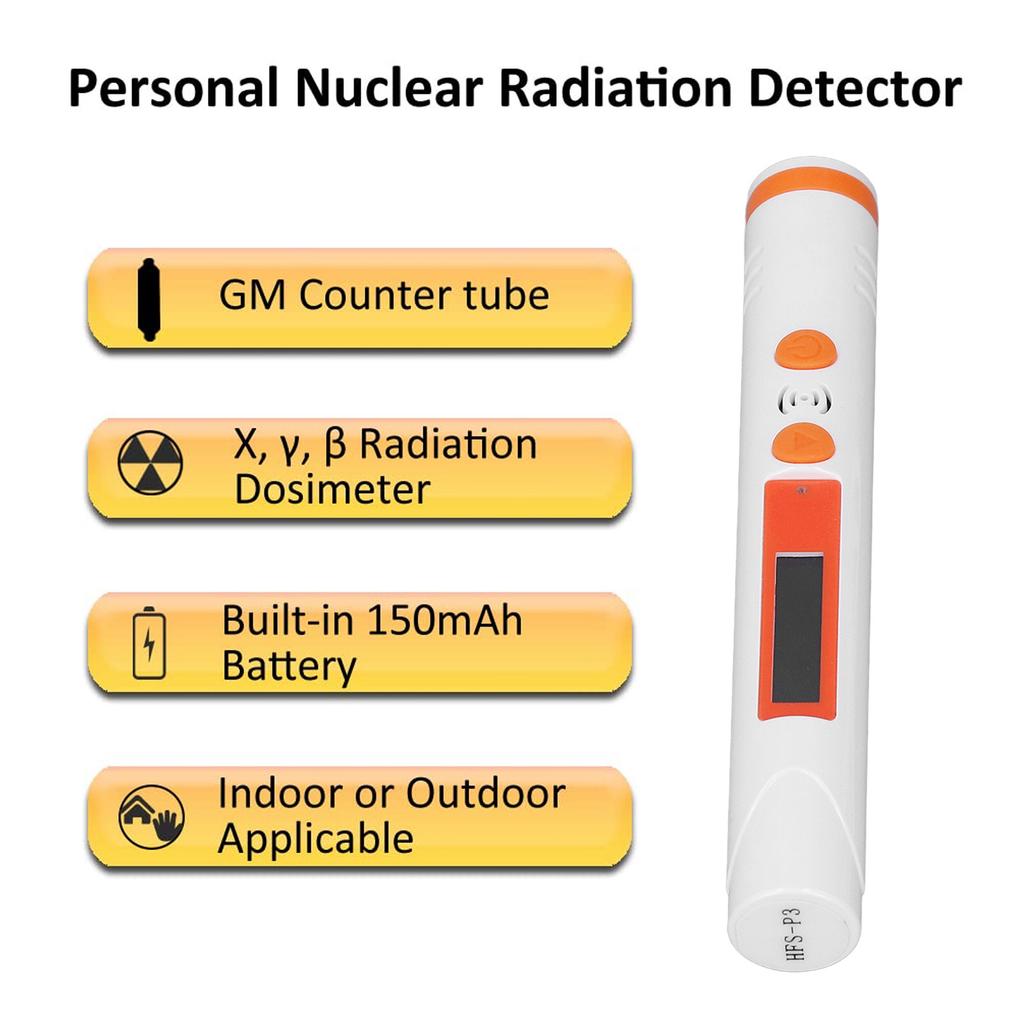Nuclear Radiation Detector Geiger Counter Personal Dosimeter Beta Gamma X Ray Monitor Portable Handheld Digital Tester