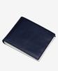 Matt Italian Eldorado Cowhide Men'S Bifold Wallet (Navy + White) W24032