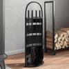 5 pcs fireplace tool set 23x15x66 cm steel