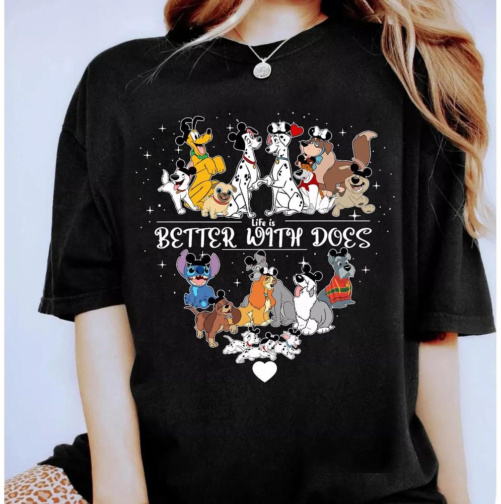 Disney Dogs Life Is Better With Dogs T Shirt Adult 2025 Unisex T-Shirt XXXXL