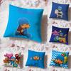 Urocza kreskówka P-Pocoyo Poszewka na poduszkę Premium Comfort Dwustronna Poszewka na poduszkę - Wzór Dwa w Jednym do Każdego Pomieszczenia i Wnętrza Samochodu