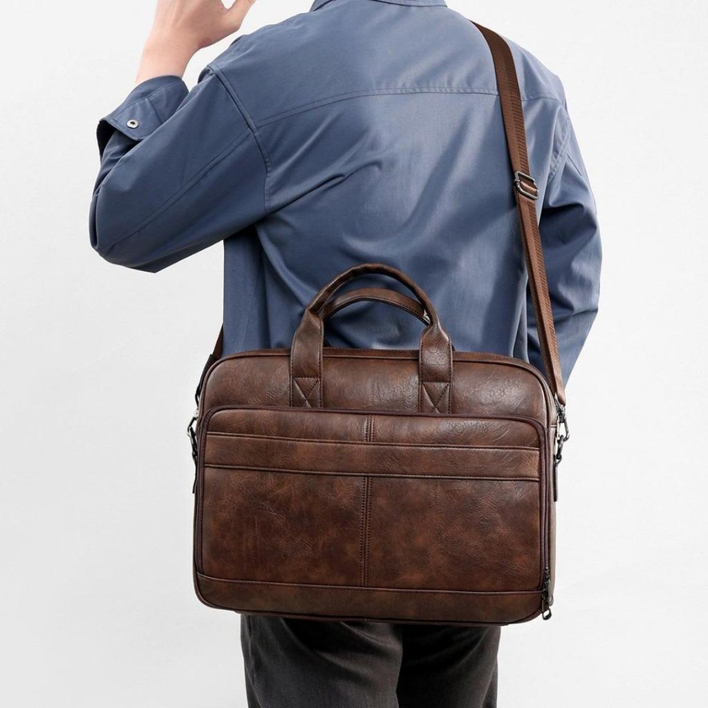 Men's Handbag Large Capacity Briefcase Business Computer Bag 42*8*30cm