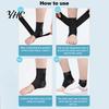 Safety During Exercise Ankle Guard 1Pc Support Stabilizer Elastic Breathable Compression Strap for Arthritis Achilles Tendonitis Plantar Fasciitis
