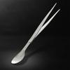 2 in 1 Stainless Steel Tasting Spoon Tweezers Dual Function for Party Kitchen Accessories Chef Cooker Gadget Tasting Appetizer