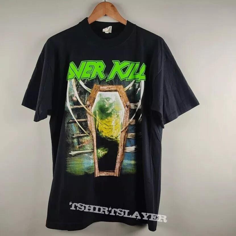 Overkill band Tour Concert Graphic Black Short Sleeve Tshirt Reprint S5XL Unisex T-Shirt XL