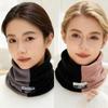 Womens Thickened Winter Neck Warmer Scarf Face Cover Mask Windproof Fleece Lined for Cold Weather Cycling Protection