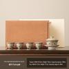 Silver-Plated Dunhuang Retro Gongfu Tea Set - Exquisite Ceramic Brewing & Drinking Utensils in Gift Box