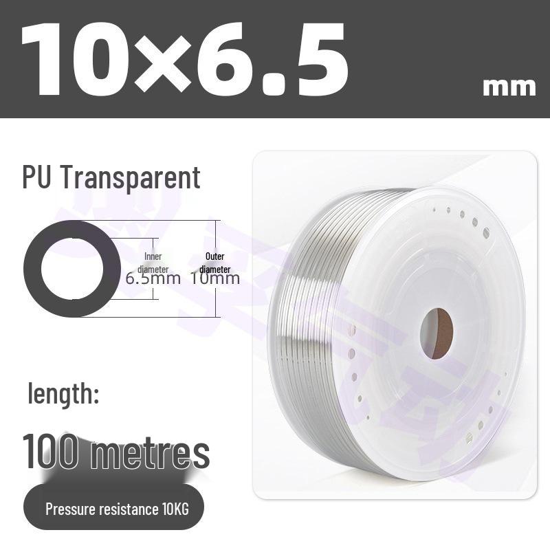 Transparent PU Air Hose for Compressors: Sizes 3-22mm