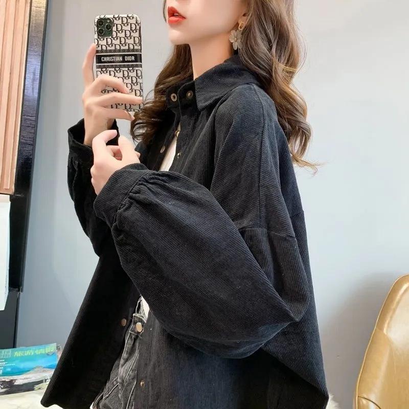 Damen Cord Langarm Strickjacke mit lockerer Passform, Herbst/Winter 2025 Kollektion