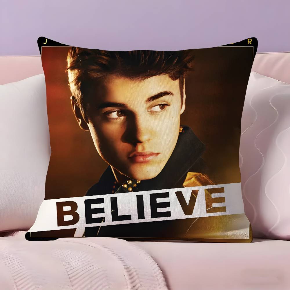 Cool Singer J-Justin B-Bieber Pillow Case Ultra Soft Skin Friendly Fabric Cloud Like Comfort & Concealed Zipper