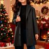 Kids' Color Mid-Length Trench Coat for Fall Winter Outerwear