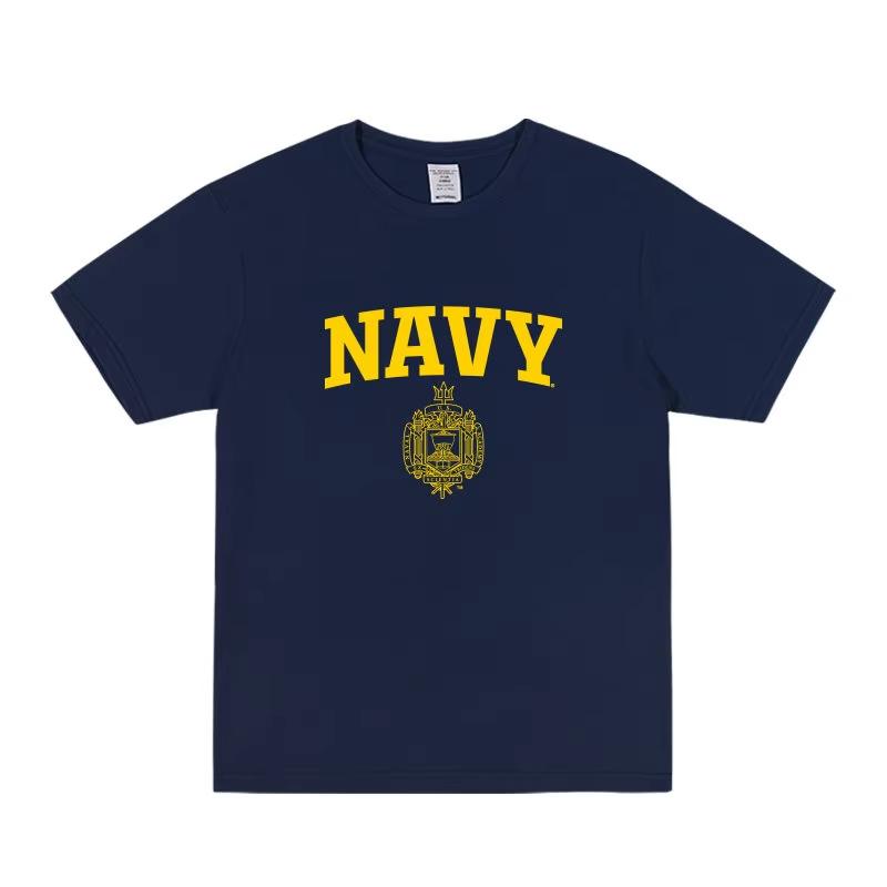 American Naval Academy Short-sleeved Men s Clothing American Retro Military S