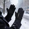 Vinterhandsker til cykling med touchscreen, termiske handsker til motorcykel, ski, udendørs, med lynlåslomme, vandafvisende, skridsikre, unisex, kørehandsker