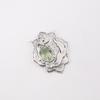 Green Amethyst Gemstone 925 Sterling Silver Jewelry Pendant 1.29" Gift For Her CP-32-10