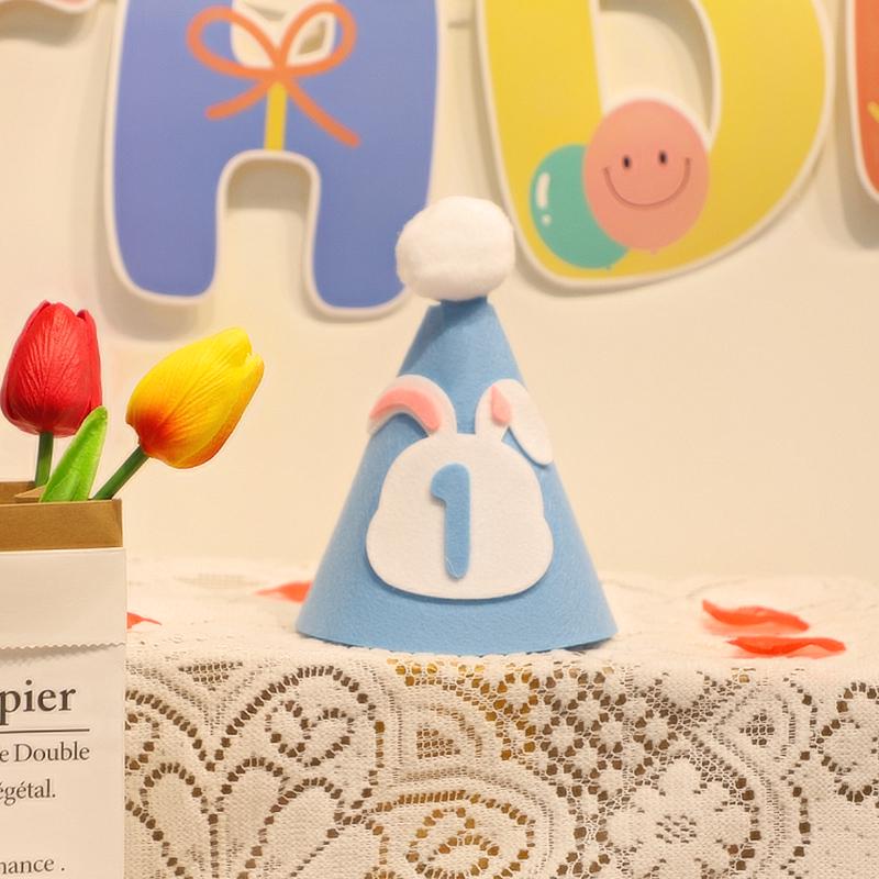 First Birthday Girl Photo Props Set: Hat, Glasses, and Creative Decorations