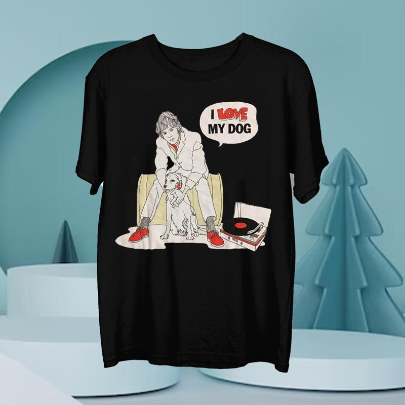 Vintage I Love My Dog Retro Music T-shirt XXXL