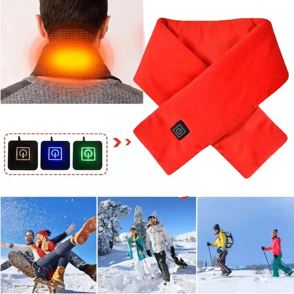 3 Gears USB Heated Scarf Not Include Battery Shawl Fashion Neck Wrap Unisex