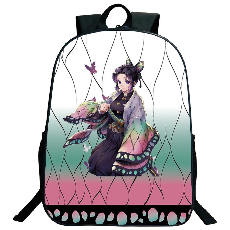 Demon Slayer Backpack Kimetsu No Yaiba Tanjiro Nezuko Kamado Teenarges Schoolbag Laptop Bag Boys Girls Rucksack Travel Shoulder Bags