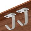 5PCS Ceiling Hooks For Hanging Ornament Hooks Top Hangers Curtain Stainless Steel T-shaped Top Mounted Hanging Hook Hardware