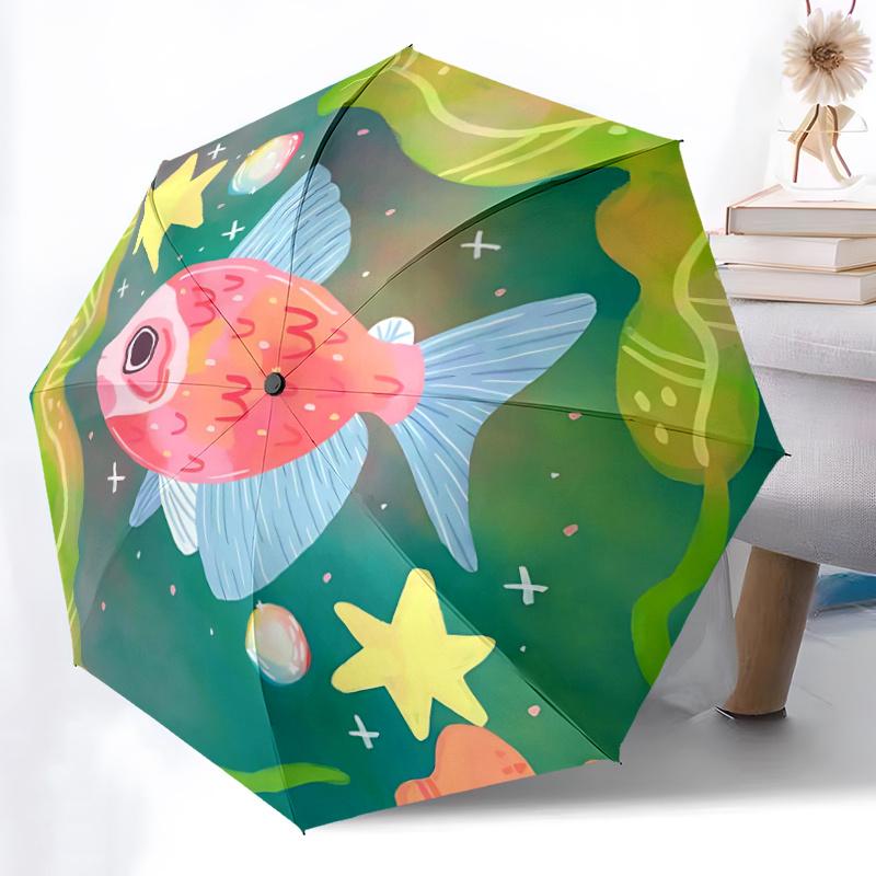 1pc Underwater Fantasy Umbrella That Opens  Closes Automatically  Perfect Gift with a Convenient Folding Mechanism 39