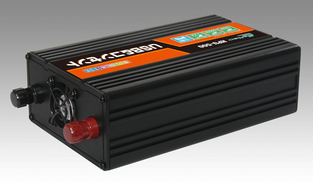 Meltec Inverter 2 Outlets 2 USB Ports HPU-500 2-Way (USB & Outlet), DC12V, (120W/500W), (4.8A)