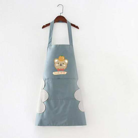 Waterproof Adult Half Apron - Oil-Proof, Dirty-Resistant, Wipable Kitchen Bib