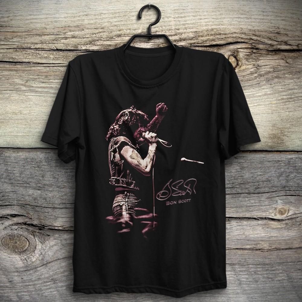 AC/DC Bon Scott Highway To Hell Malcom Angus Young Brian Johnson Vintage T-Shirt Unisex T-Shirt Graphic Tee XXXXL