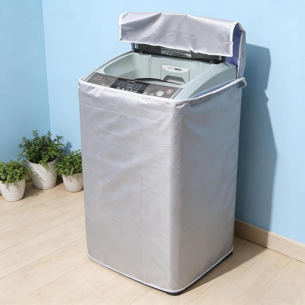 Washing Machine Sunshade Aluminum Foil Dust Cover - Waterproof & Insulated for Balcony Use