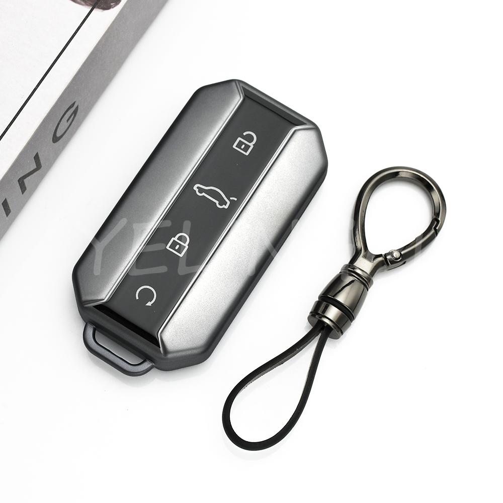Gray Tpu Key Shell Bag Car Key Case Cover For Chery Jaecoo J5 J7 Protection Keychain Housing Holder Car Accessories