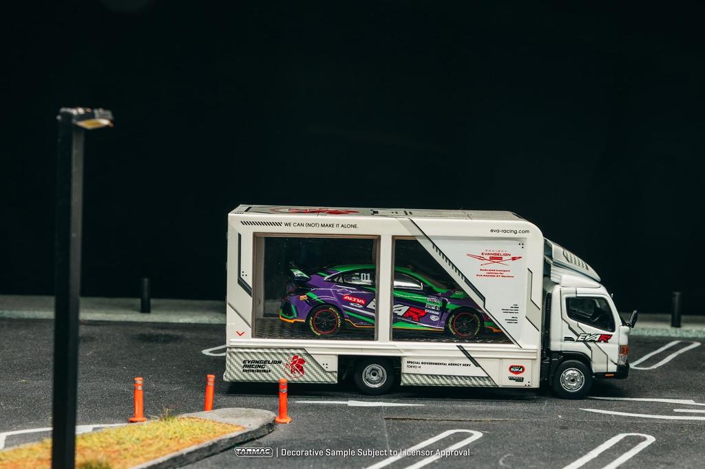 Speedmaster Japan TARMACWORKS Mitsubishi Fuso Canter EVA Racing Finished Model 1/64 T64T-TL002-EVA
