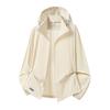 UPF10 + New Sunscreen Clothing for Men and Women Loose and Quick-drying Ice Silk Jacket Outdoor UV Protection Light Skin Clothing for Women