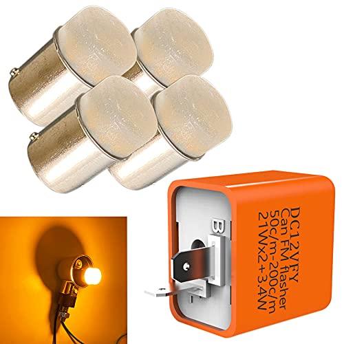 

Discover winds G18 Яркая 9 светодиодная лампа Stealth для мотоциклов 4 штуки Равномерное распределение света 2-контактный комплект реле поворотников Предотвращение гипервспышки