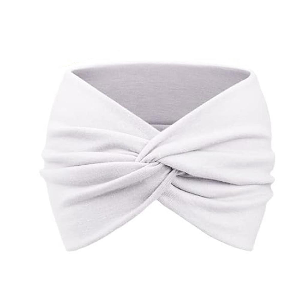 Women's Twisted Wide Headband, Elastic Cross Knotted Hairband for Sports Casual Wear