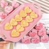 Valentine's Day Heart Cookie Cutters 3D Embosser Set for DIY Cartoon Biscuit Molds Pressable Cookie Stamps Pastry Bakeware