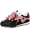 Versatile Casual Retro Plaid Shoes Women's Summer Fashion Lace-up Non-slip Comfortable Sneakers Board Shoes
