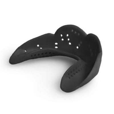 SISU Mouthguard Junior Custom Fit Sports Mouthguard for Children Next Gen Charcoal Black 1.6mm
