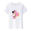 Fashion Summer Blouses T-shirt White 2000s Tees Cartoon Minnie Tshirt Mickey Mouse Tops Graphic Clothes Unisex