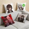 SSaihate SStation Spielkissenbezug Quadratisch Doppelseitiger Druck Kurzer Plüsch Sofakissenbezug Schlafzimmer Nachttischkissen