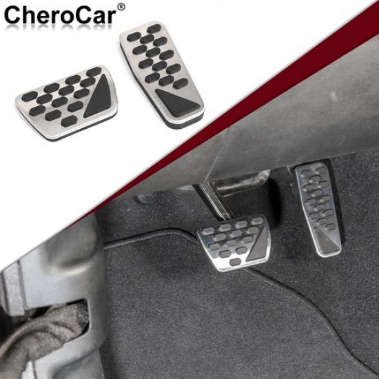 2XNon-Slip Auto Gas Brake Foot Pedal Cover Pad for Jeep GladiatorJT JL JLU 2018+
