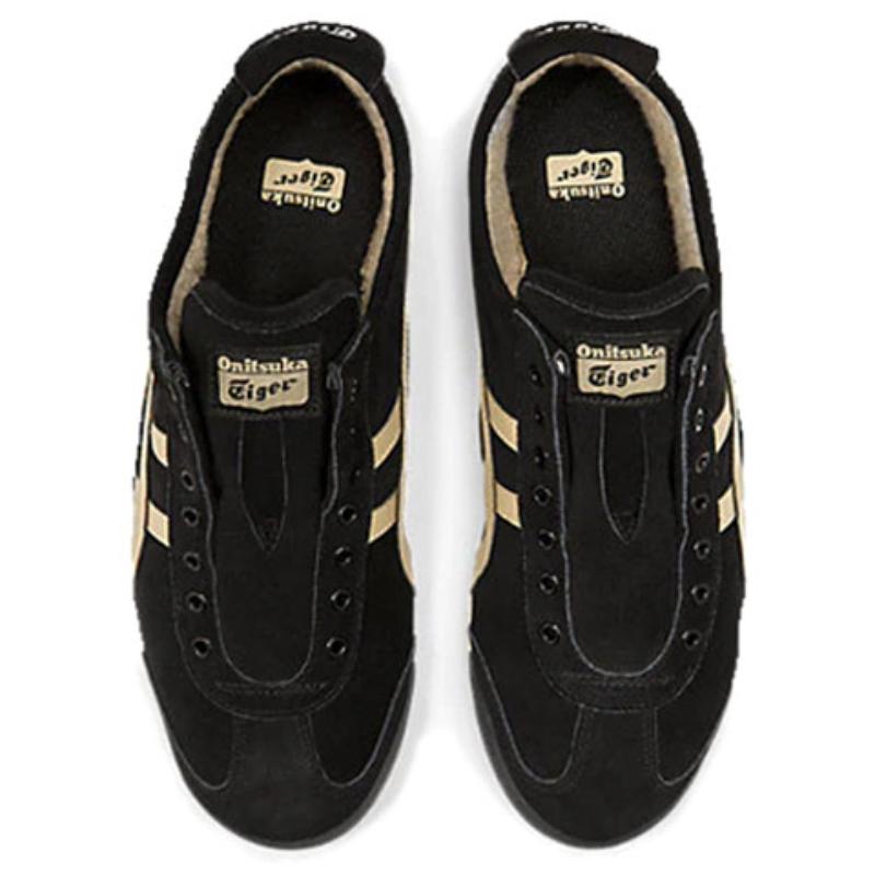 Onitsuka Tiger Mexico 66 Slip-On Black Wood Crepe Sneakers 1183A438-001