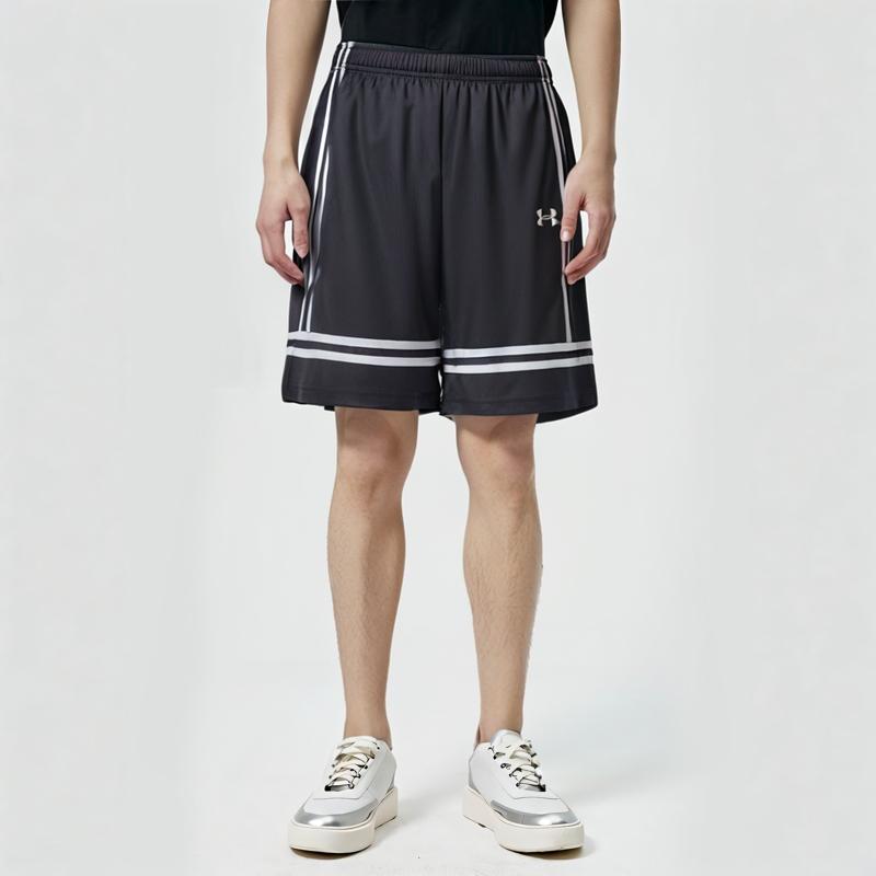 Under Armour Breathable Basketball Knit Casual Shorts Men shorts Black 25500230-001