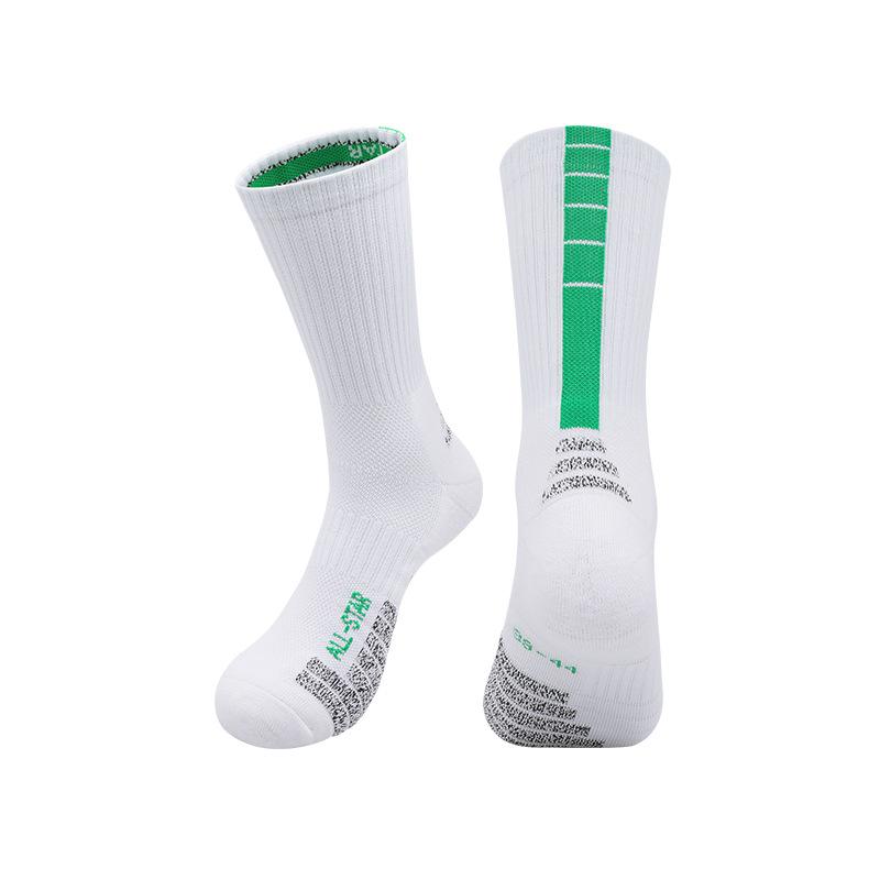 Summer Long Tube Towel Bottom Basketball Socks Men'S High Elastic Wear-Resistant Men'S Adult Sweat-Absorbing Sports Socks Youth